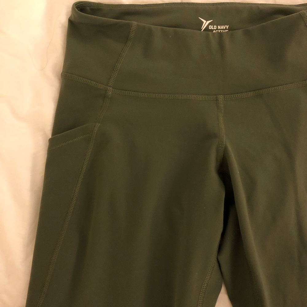Old Navy Active Mesh Green Leggings